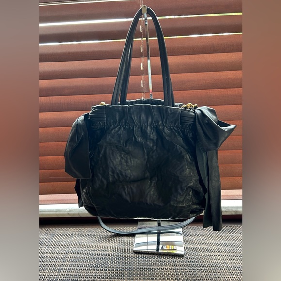 Authenticated Prada Nappa Leather Bow Bag - Picture 2 of 16